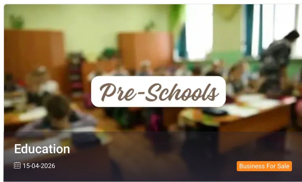 A Well-Established Franchised Pre-School for Sale Greater Noida
